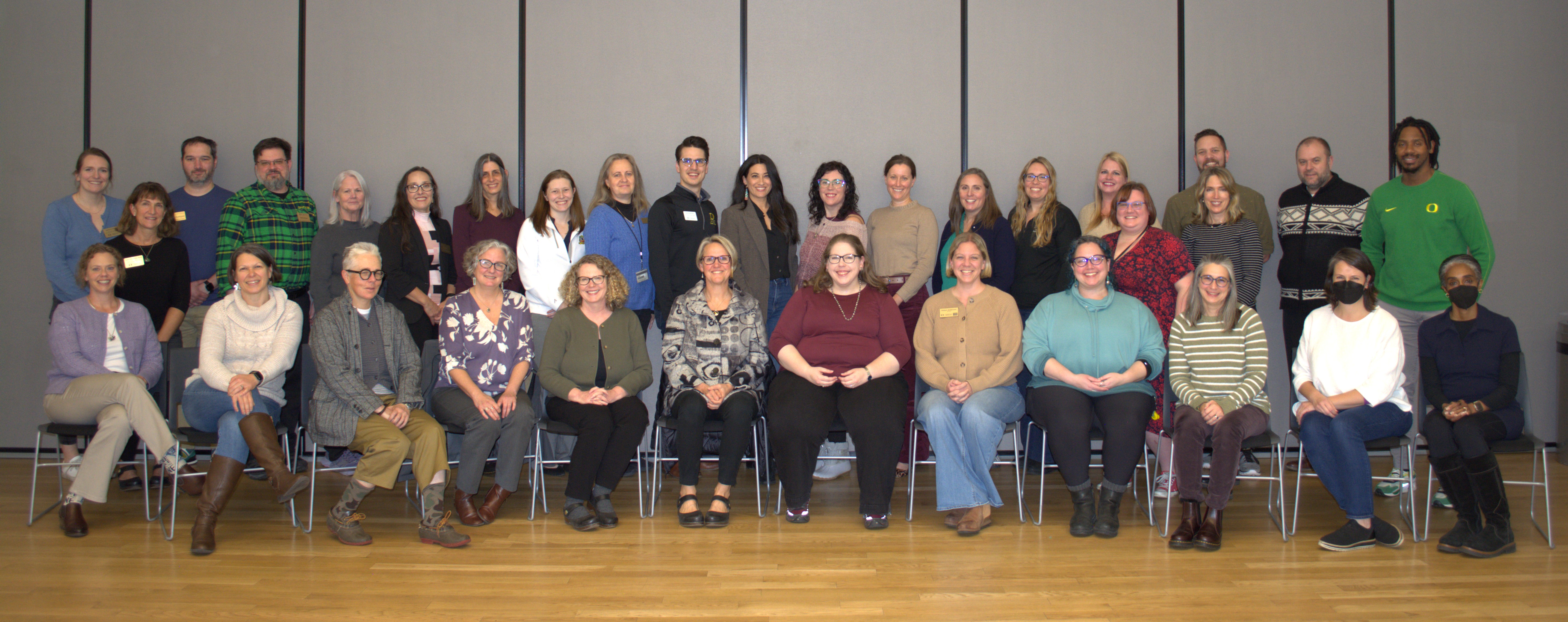 Group photo of unit engagement champions